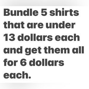 Bundle of 5 Shirts